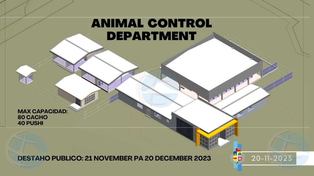Arends: Pa fin di otro aña edificio pa Departamento di Control di Animal mester ta cla operacional