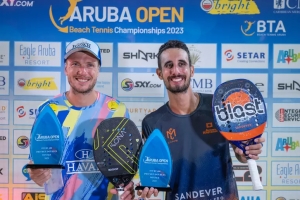 André Baran y Michele Cappelletti ta campeon di Aruba Open Beach Tennis BT 400     