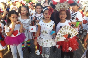 Parada di carnaval di Colegio Laura Wernet-Paskel diabierna otro siman