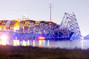 Brug na Baltimore a collapse despues cu barco di container a dal den dje  