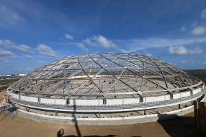 WEB a raporta progreso di e tanki di awa nobo den forma di ‘dome’