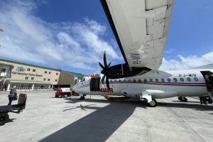 Surinam Airways usando Winair via Aruba y Corsou ta expanda buelo den Caribe 