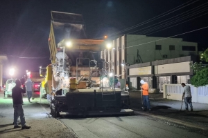 DOW a cuminsa cu proyecto di asfaltamento Avenida Milio Croes