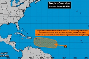 Ola tropical ta den direccion di Caribe proximamente 
