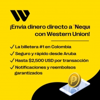 Envía dinero directo a Nequi con Western Union Aruba