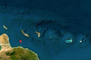Temblor di magnitud 4.1 sinti na 40 km zuid di Corsou