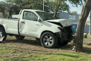 Den 4 dia, dos diferente auto ta ‘crash’ riba rotonde di Tarabana