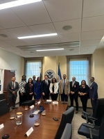 Delegacion di Parlamento di Aruba a reuni cu Home Land Security na Merca