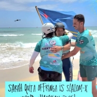 Sarah Quita Offringa Campeon Mundial Slalom Windsurfing pa di 26 biaha!