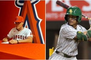 Arubianonan Kendrey Maduro y Tyric Kemp ta firma cu ekiponan di grandes ligas baseball  