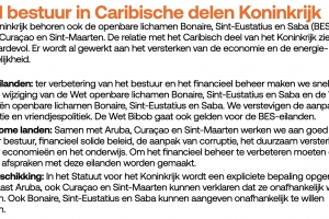 VVD: Lo inclui disposicion pa Corsou y St Maarten declara deseo pa independencia