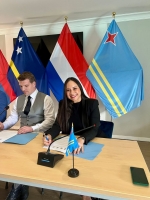 Minister Croes a firma acuerdo na Bonaire pa Vierlanden Overleg Enseñansa y Cultura