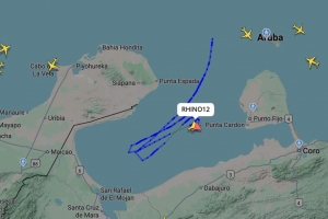 Avionnan di guera mericano a bula den espacio aereo di Venezuela pa 40 minuut