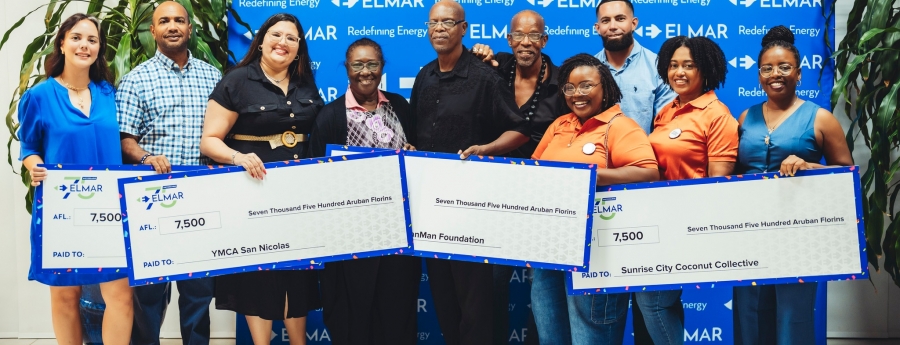 Elmar relaciona cu 75 aniversario a reparti donacion di 150 mil entre 20 instancia social