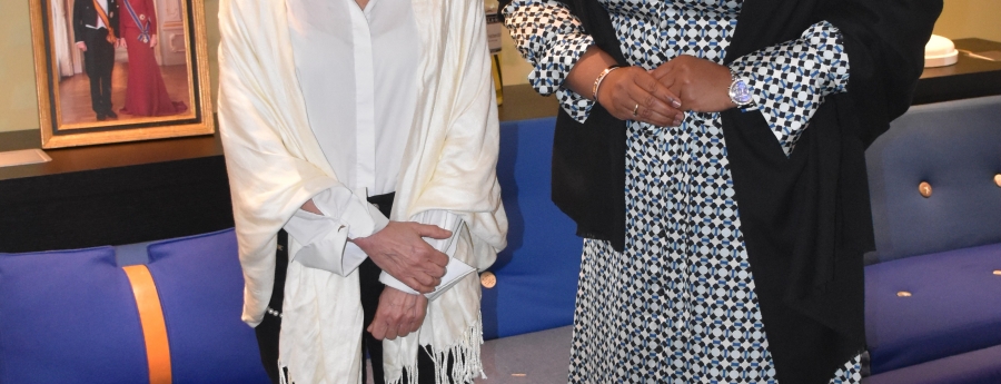 Un dia despues di a huramenta na Aruba, minister   Mildred Schwengle a yega Hulanda