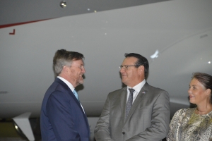 Bista fotografico di yegada di Rey Willem-Alexander na Aruba diamars anochi 