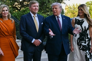  Rey Willem-Alexander ta enfatisa balor di partner den encuentro cu Trump na Cas Blanco