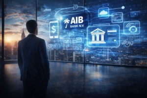 Proyecto strategico ta posiciona AIB pa lansa prome banco completamente digital di pais
