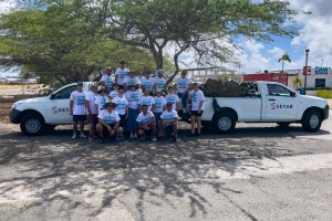 SETAR a participa na e Coastal Clean Up Event di AHATA en conexion cu Earth Day