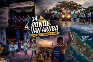 813 coredor lo conkista Aruba awe nochi durante e historico 34 edicion di Ronde van Aruba