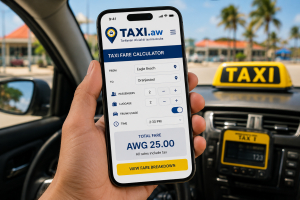 Gobierno ta modernisa servicio di taxi cu plataforma digital Taxi.aw