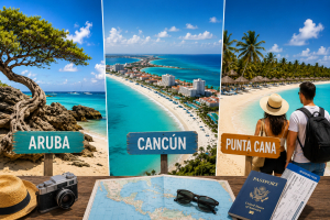 Aruba, Cancún y Punta Cana ta domina biahenan di verano; mericano ta sigui scoge Caribe