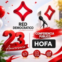 Red Democratico ta celebra 23 aniversario cu conferencia publico tocante HOFA