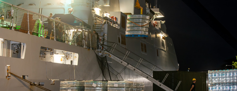 Zr. Ms.  Groningen a bai Venezuela pa yudansa di emergencia