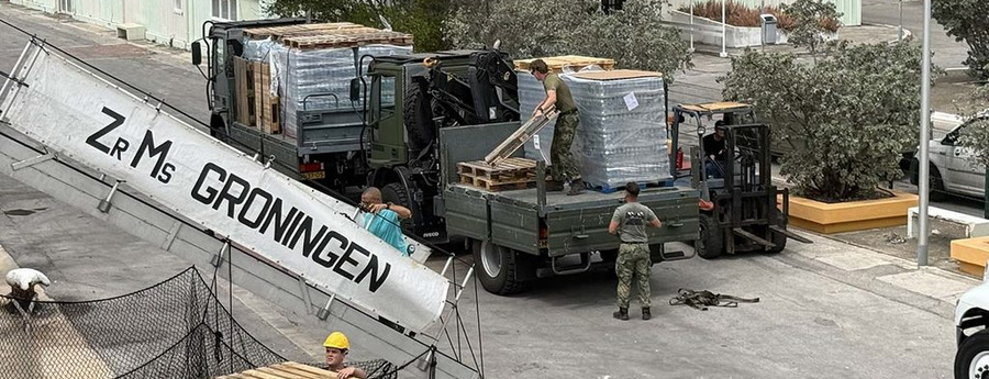Zr.Ms. Groningen ta bolbe rumbo pa La Guaira cu ayudo humanitario; Hopi cadaver den haf