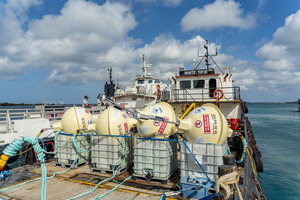 Gobierno ta instala 4 Fish Aggregating Devices nobo pa yuda piscadonan