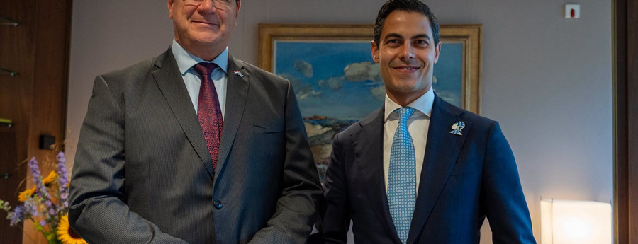 Aruba Governor Boekhoudt Meets Dutch PM Jetten in The Hague