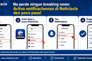 No perde ningun breaking news: Activa notificacionnan di Noticiacla den poco paso