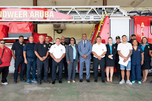 Brandweer Aruba telt nu 40 gecertificeerde ladderwagenchauffeurs