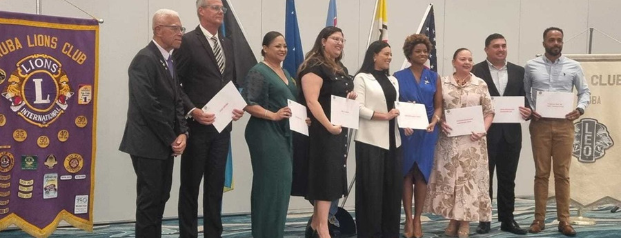 Aruba Lions Club ta dona Afl. 10.000 na ocho organisacion comunitario
