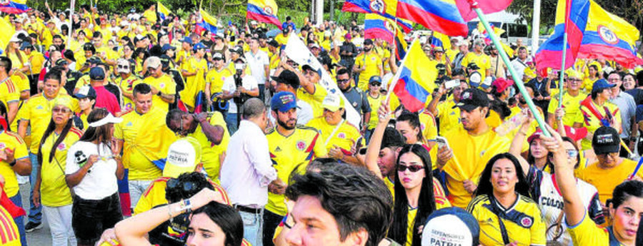 Polis na Corsou ta tuma medida estricto durante partido entre Colombia y Suisa