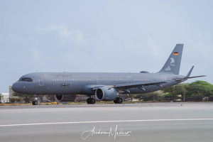 Prome Airbus A321neo di Forza Aereo Aleman yega Aruba
