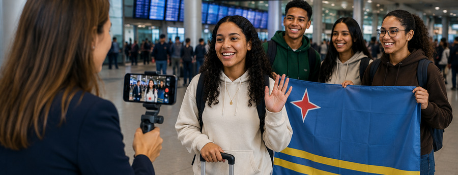 Aruba students' arrival in Netherlands to be streamed live on Facebook