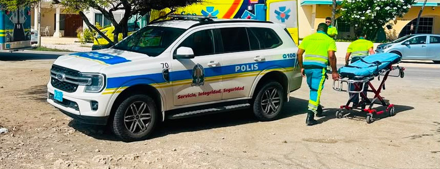 Turista ta fayece despues di bira malo na Tres Trapi