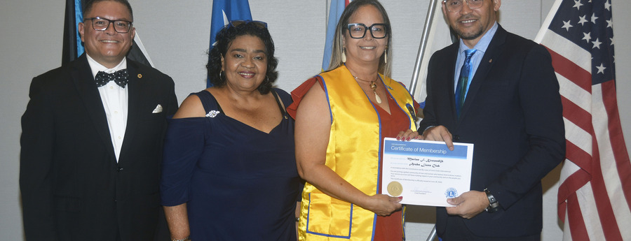 Aruba Lions Club ta ricibi un miembro nobo