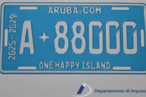 Aruba ta prohibi medio cu ta haci nummerplaat di auto dificil pa lesa pa camera   