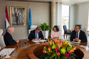 Minister-President ondertekend het HART-project (Herinrichting Aruba Raffinaderij Terrein)  