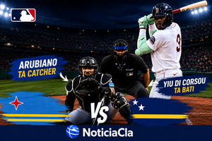 Arubiano y Yiu di Corsou ta topa otro na home plate den Grandes Ligas