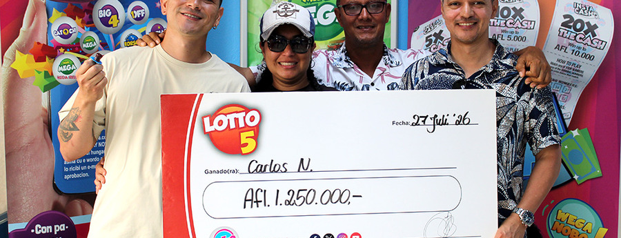 Aruba a conoce e di 4 miyonario pa 2026 cu Lotto!