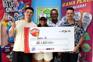 Aruba welcomes its fourth millionaire of 2026 through Lotto!