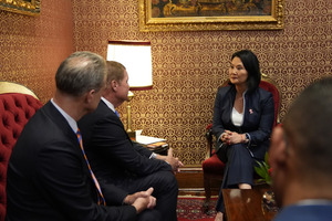 Mike Eman meets Peru's President-elect Keiko Fujimori to strengthen ties with Aruba