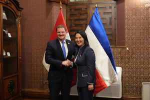 Mike Eman ontmoet Peruaanse president Keiko Fujimori om banden met Aruba te versterken