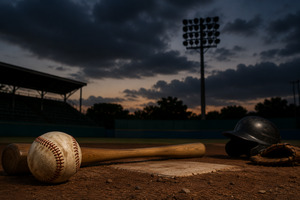 Problema cu iluminacion ta para campeonato di baseball A-Klas y AA