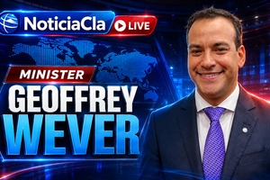Noticiacla LIVE ta bolbe awe nochi cu minister Geoffrey Wever como invitado