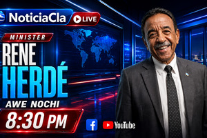 Minister Rene Herdé awe nochi ta den Noticiacla LIVE