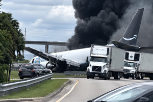 Cinco morto despues cu avion di carga di Amazon pasa pista na Miami